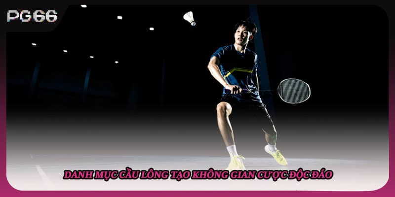 Danh mục cầu lông tạo không gian cược độc đáo