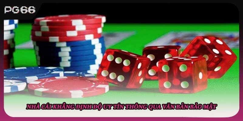 Nhà cái khẳng định độ uy tín thông qua văn bản bảo mật Nhà cái khẳng định độ uy tín thông qua văn bản bảo mật