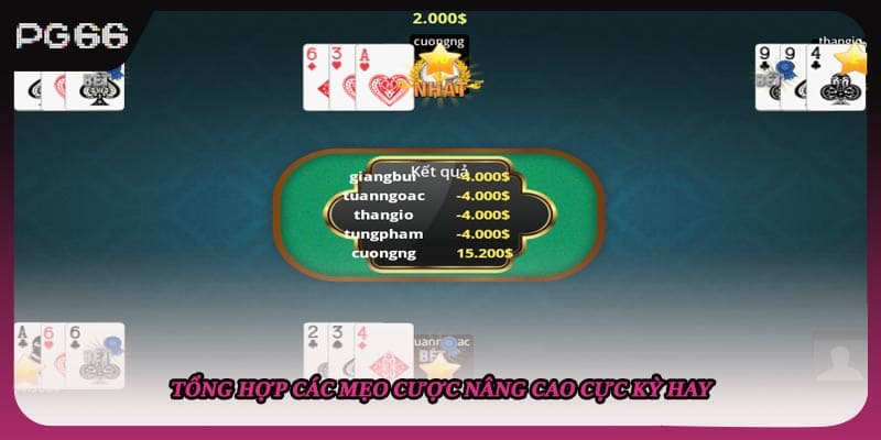 Tổng hợp các mẹo cược nâng cao cực kỳ hay Tổng hợp các mẹo cược nâng cao cực kỳ hay